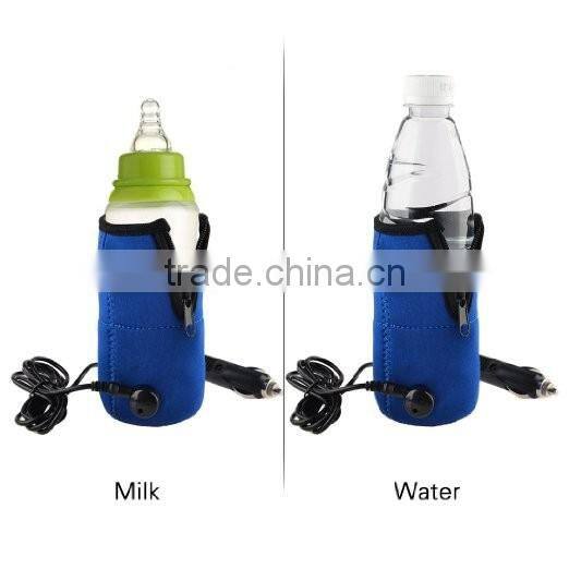 Car Milk Warmer, 12V Universal Car Travel Baby Kids Food Milk Water Bottle Cup Warmer Heater Bag