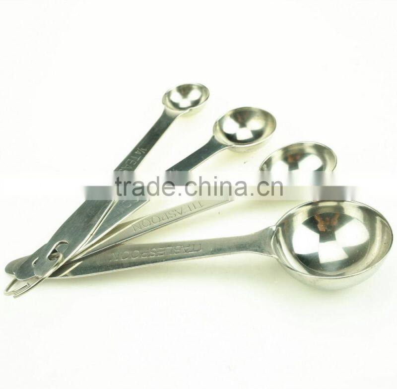 42143 4 pcs Stainless Steel Nesting Measuring Cups and Spoons Set