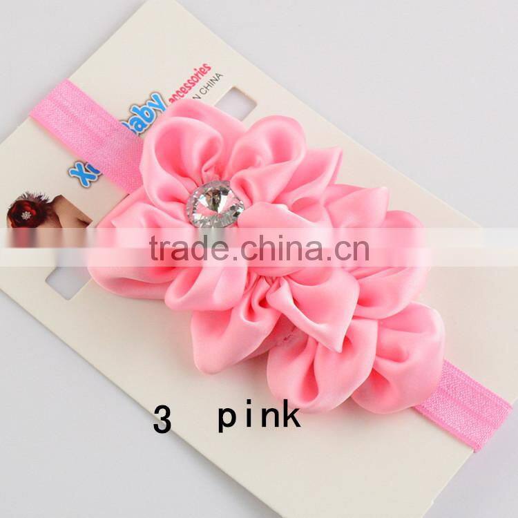 Hot Sale Kids Girl Baby Turban Headband Kids Hairband Hair Accessories Wide Lace Baby Elastic Headband Wholesale
