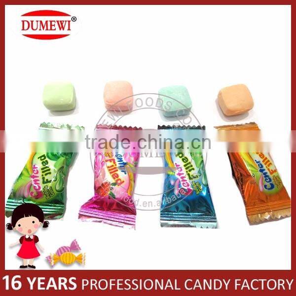 Assorted Fruit Flavors Center Filled Bubble Gum