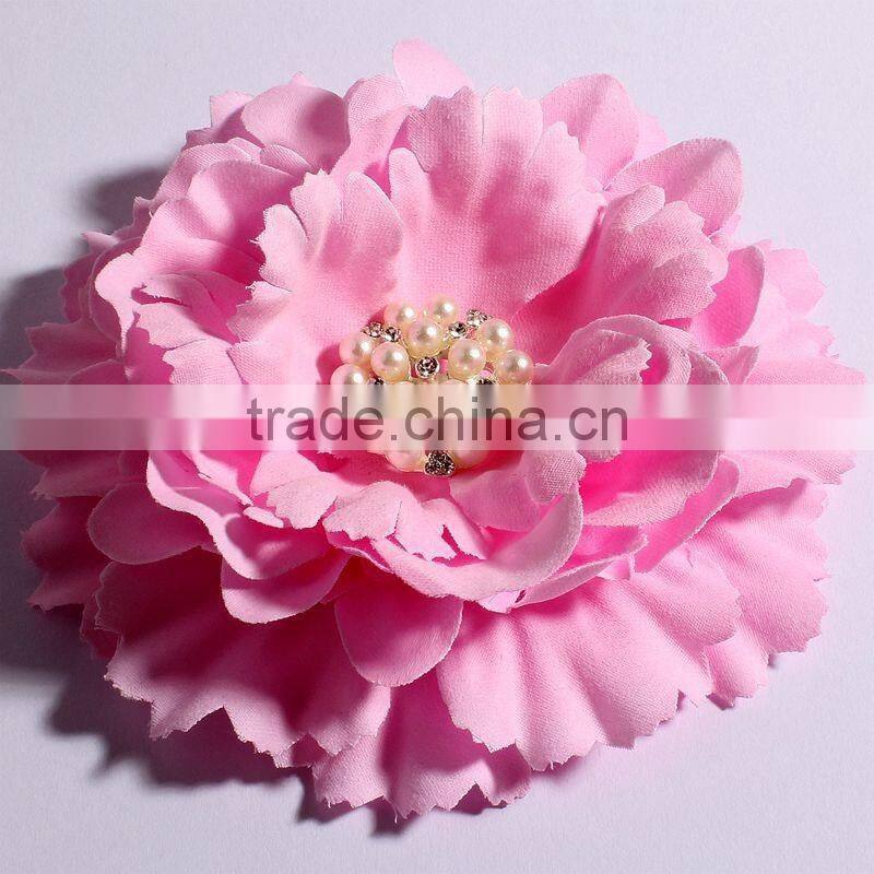 fabric flower clip fabric flower brooch for kids hair accessories