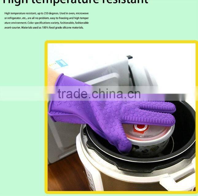 bbq glove oven gloves , silicone heat resistant gloves , grill gloves withstand heat