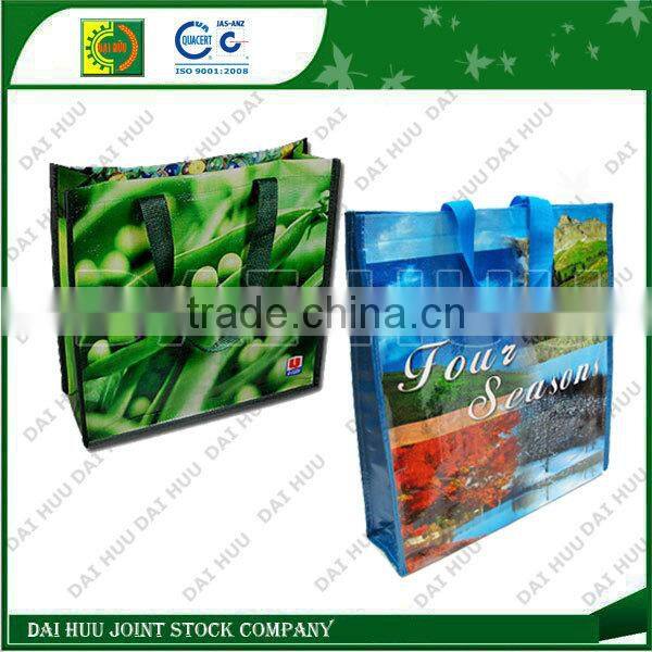 Lamination with BOPP woven shopping bag, high quality PP bag