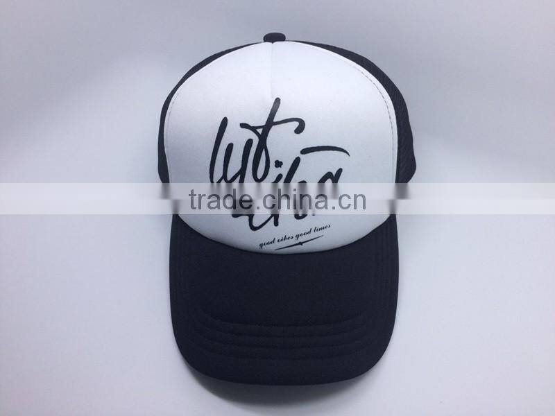 custom polyester trucket hat and baseball cap with printing