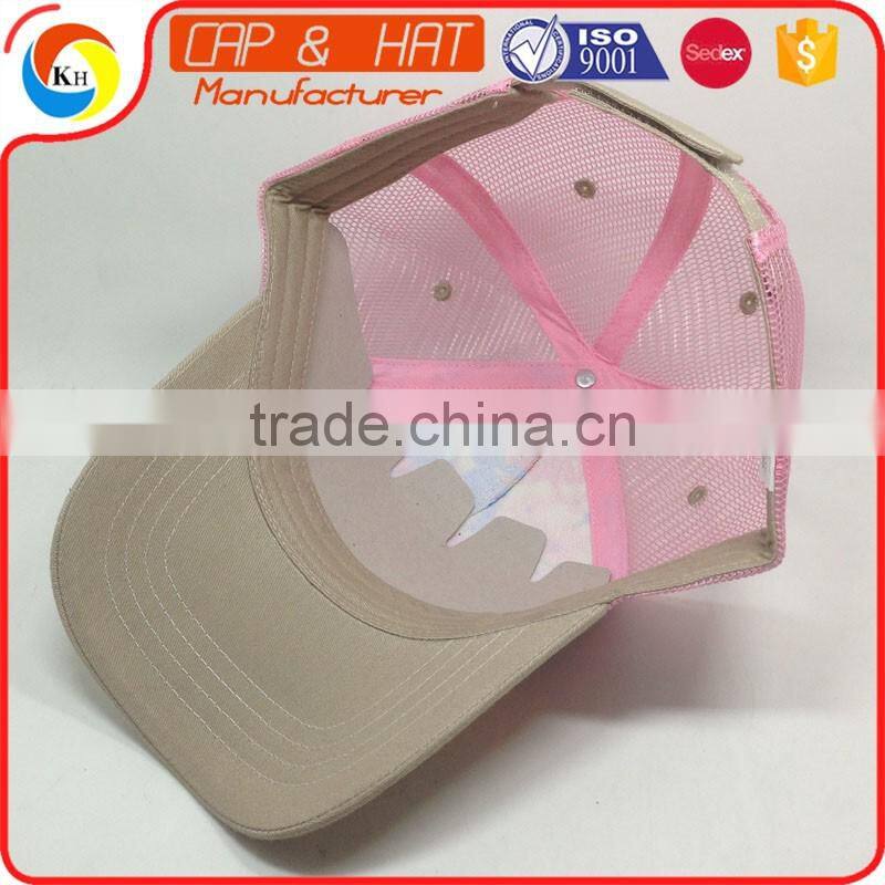 Custom Print Mesh Baseball Cap Breathable Trucker Hat Woman Welcom to inquiry price