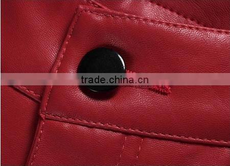 red or black fashion leather pants