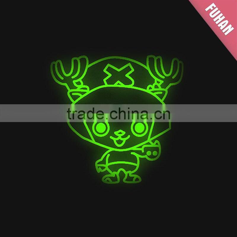 Garment Clothing Cartoon Logo Luminous Heat Transfer Label