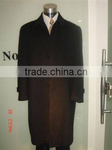 Man Spring and Fall long style brown Jacket 2015