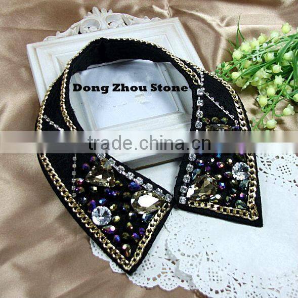 2013 glass mirror flat back Fashion Sewing garment Stones for clothing