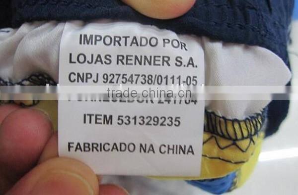 cheap kids 100%polyester stock lot beach shorts