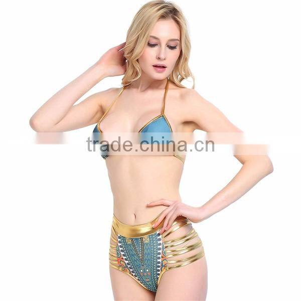 Factory in china 2017 new design hot sexy girl swimwear two pieces micro crochet bikini