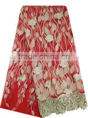 2015 Latest bestway lace fabrics embroidery tulle lace high quality african french lace for fashion party dress