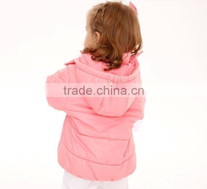 MOM AND BAB kids collect waist baby quilted coat, hot sale girls quilted coats