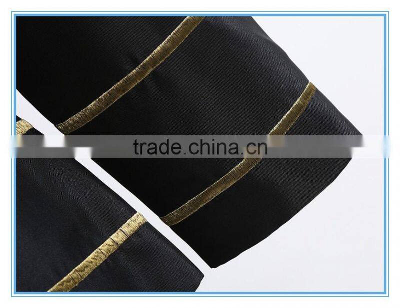 Fashion Polyester 2 Pcs Embroidery Skirt Suits With Lining