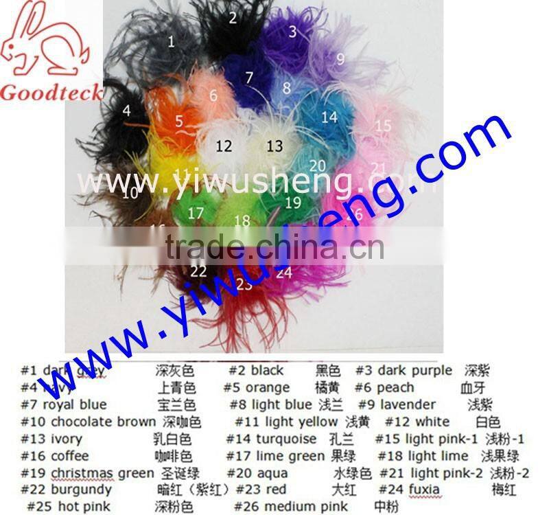 wholesale beautiful cheap ostrich puffs for hair accessory