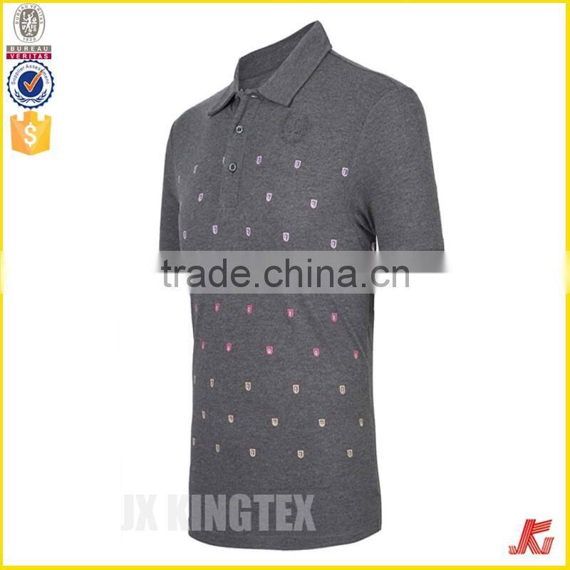 Wholesale 100% Cotton Embroidered Logo Men Custom Polo T Shirt