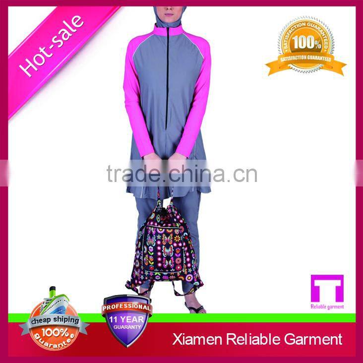 Wholesale spandex polyester muslim swimwear