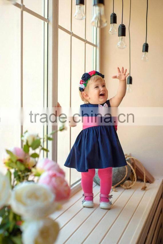 Summer Family Matching Clothing Short Sleeve/sleeveless Mother Daughter Matching Dress