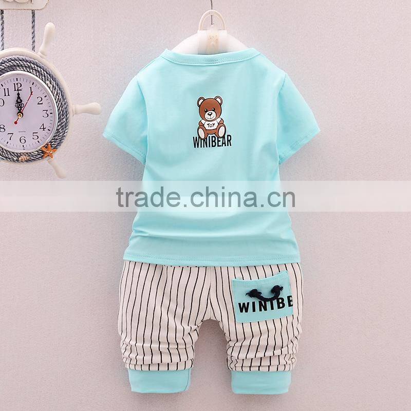 Good quality 2017 New product China wholesale children wear fashion child boy clothes lovely baby clothes