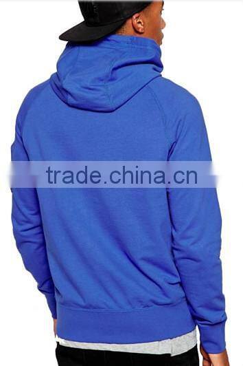 Blue soft touch wholesale custom mens fashion hoodies