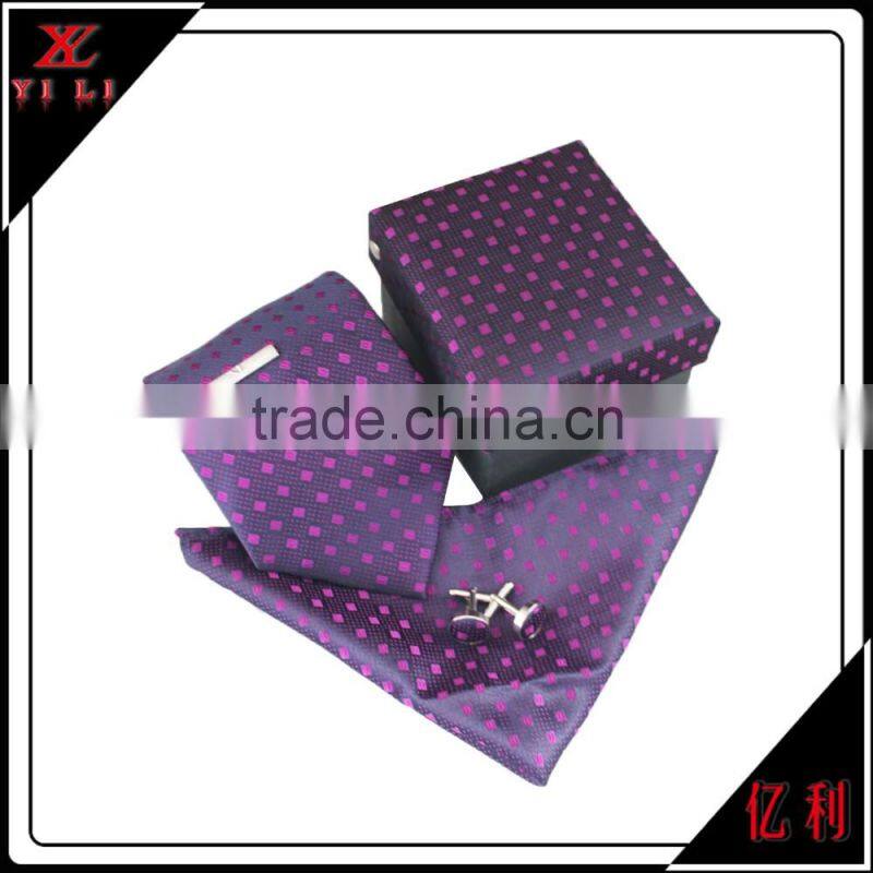 2017 Yili fashion woven silk Mens ties set