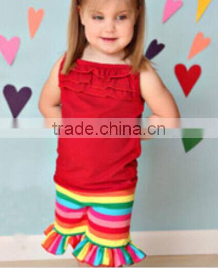 Giggle Moon Remake Outfit Boutique vintage Toddler Girls Wholesale Persnickety Kids stripe Easter Ruffle Summer Clothing Sets