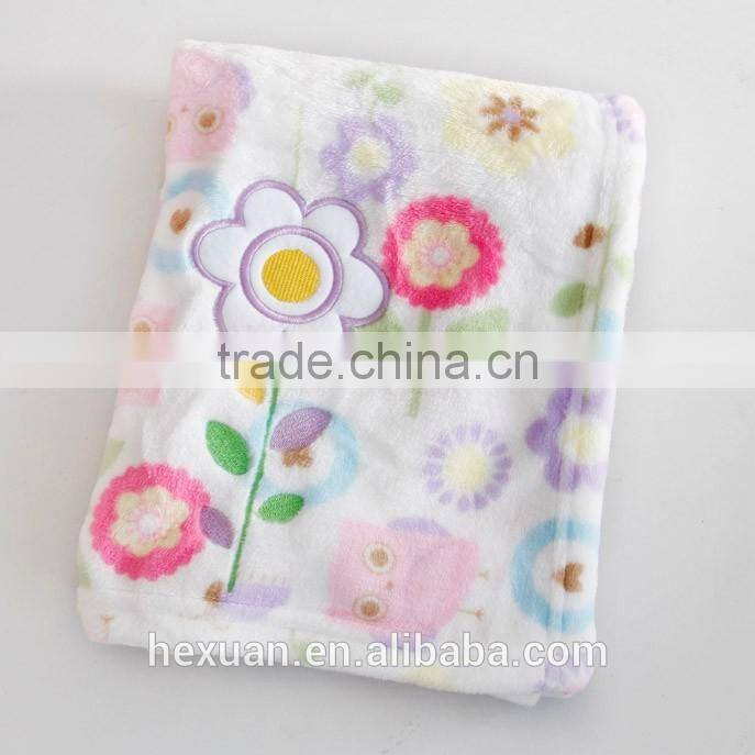 cheap and good quality super thick coral fleece blanket / quilt Soft warm Cotton Fabric Baby