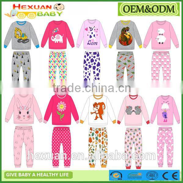 OEM or stocked designs childrens pajamas wholesale/pajamas wholesale