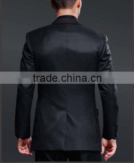 High quality & best workmanship & handsome black men suit for wedding