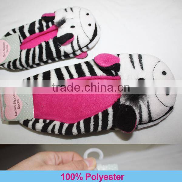 Fashion Parent-child animaL-headed slippers winter family indoor fleece slippers