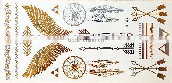 2015 Alibaba Wholesale Metallic Tattoo Sticker