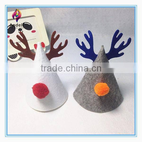 2015 New design promotion Funny felt christmas hat