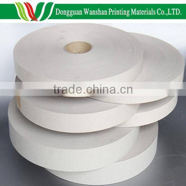 350G Book back binding paper, singal side coated white coated, 2 inches width and 300 meters length