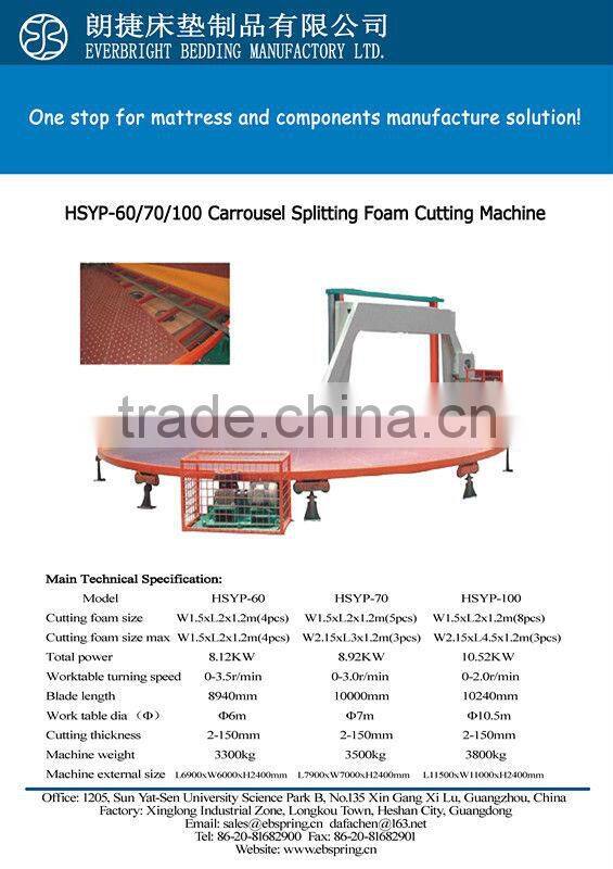 Top sale manual foaming vertical machine for mattress