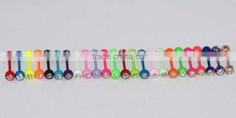 Neon Color Paint Body Jewelry Ear Gauges Flesh Tunnel