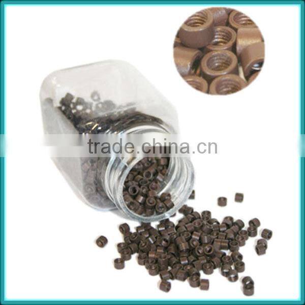 www.china.cn hair extension tool screw metal micro ring/micro beads for hair extension
