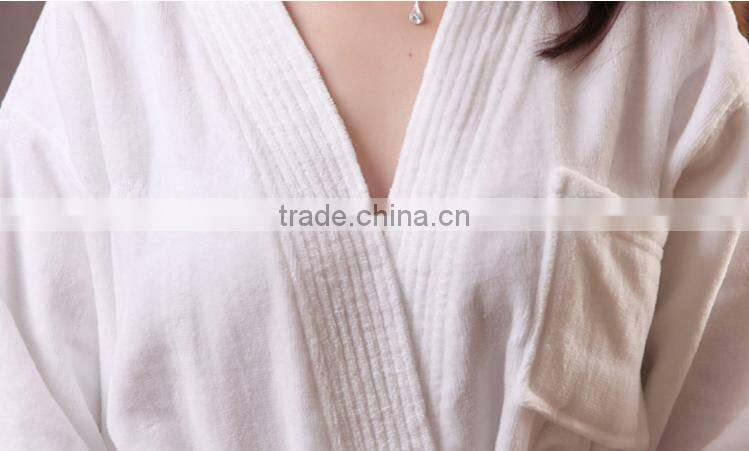 white bathrobe