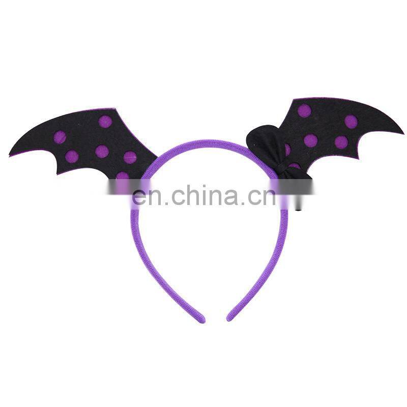 wholesale halloween decorations headwear funny skulls purple headband for kids MFJ-0033