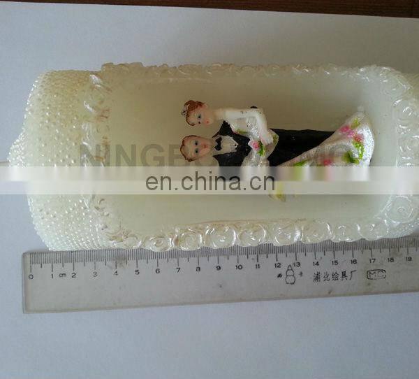 wedding/home decoration/valentine hand carved candles