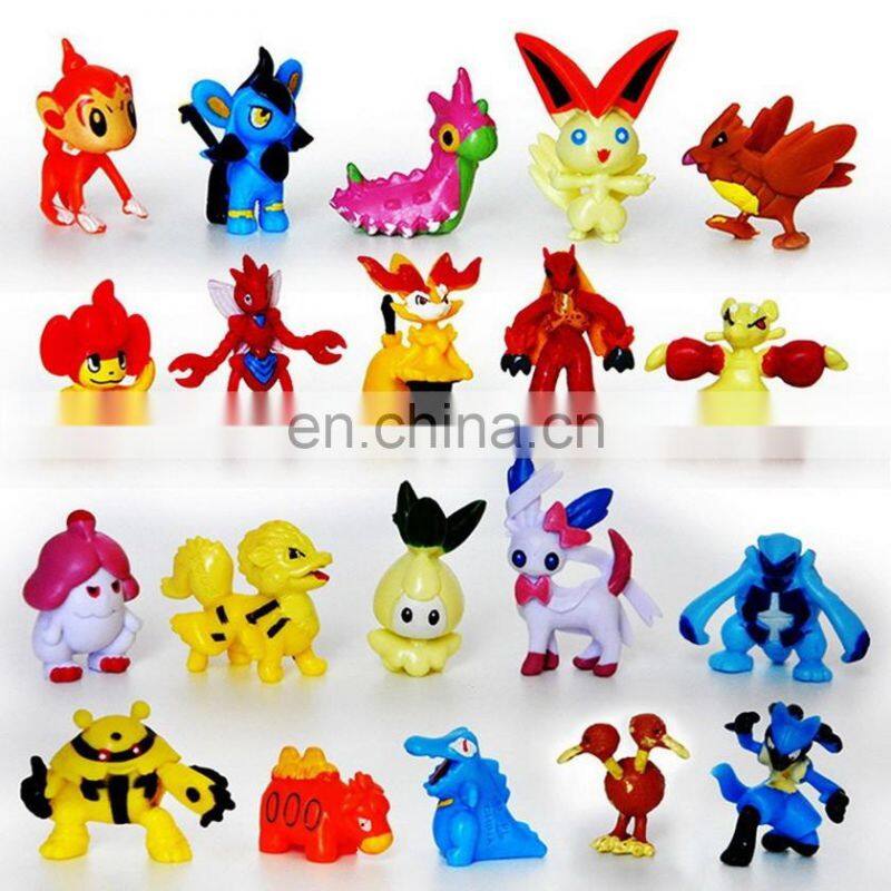 Wholesale factory custom made lovely pokemon kids toys high quality plastic toy
