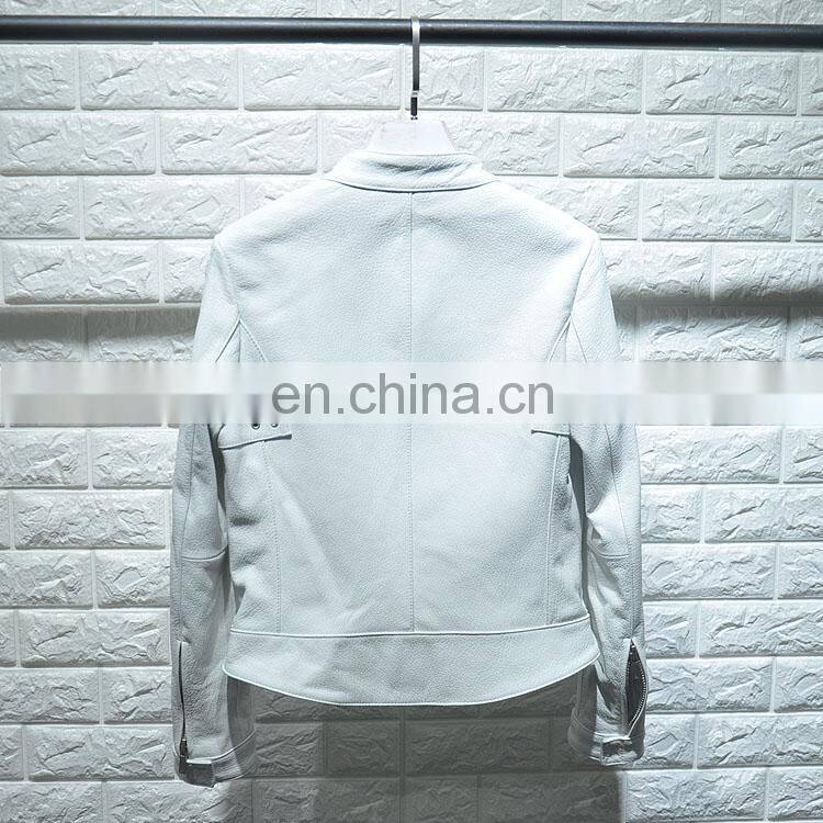 Wholesale Fashion Clothes Cheap Floral Real Leather Jacket Girl