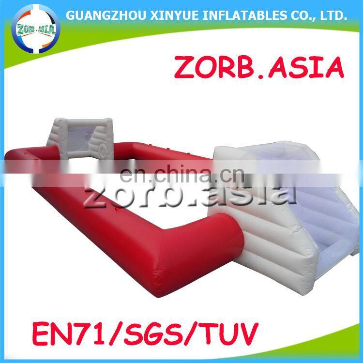 0.55mm PVC Tarpaulin Giant Cheap Inflatable Soap Soccer Field, Inflatable Water Soccer Field for sale