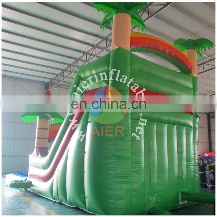 Hot Sell Inflatable forest Slide with pool