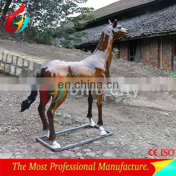 Park equipment Life size sculpture fiberglass horse statue