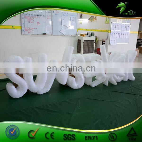 Oxford 3 D Inflatable Led Letter Balloon Inflatables Led Light PVC Custom Alphabet Letter Board Event Display Balloons