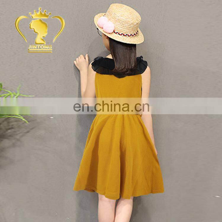 Fashion kids girl party wear western dress