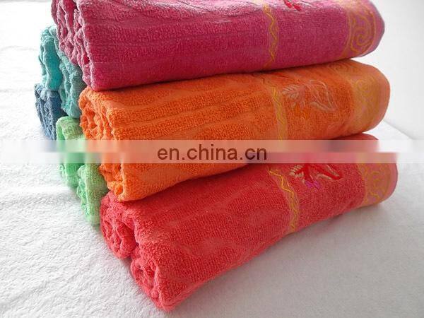 cotton velour embroidery design fancy hand towel/towel kitchen