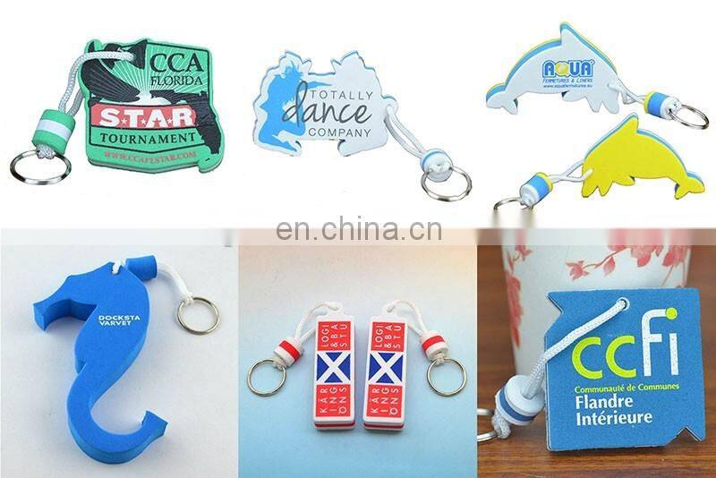 Wholesale cheap eva foam floatable keychain with custom logo
