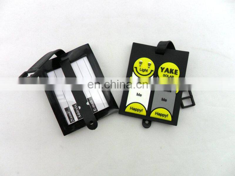 ID clear durable pvc/plastic travel luggage tags