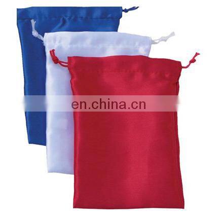 high-quality logo picture print oem made white satin pouches